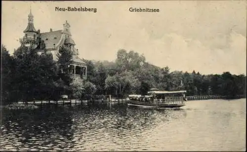 Ak Neubabelsberg Potsdam in Brandenburg, Griebnitzsee