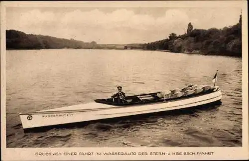 Ak Neubabelsberg Potsdam in Brandenburg, Wasserauto d. Stern- u. Kreisschifffahrt,Schlossparkbrücke