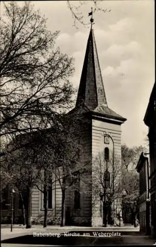 Ak Babelsberg Potsdam in Brandenburg, Kirche am Weberplatz