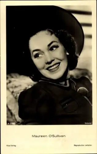 Ak Schauspielerin Maureen O'Sullivan, Portrait