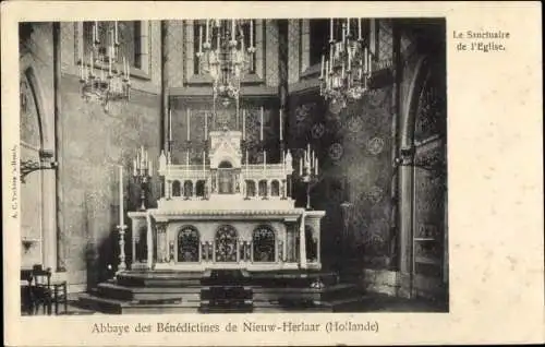 Ak Sint Michielsgestel Nordbrabant Niederlande, Nieuw Herlaar, Abbaye des Benedictines, Altarraum