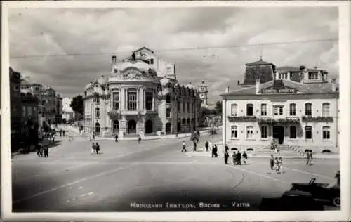 Foto Ak Warna Varna Bulgarien, Theater