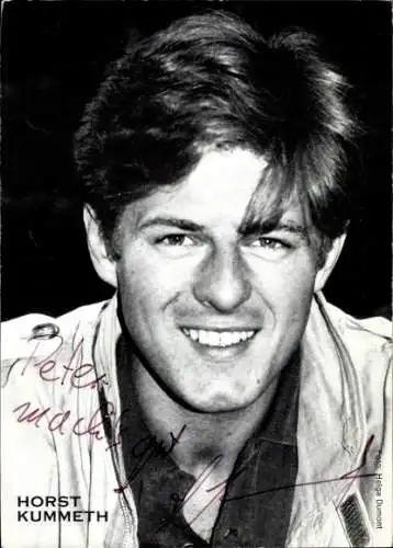 Ak Schauspieler Horst Kummeth, Portrait, Autogramm