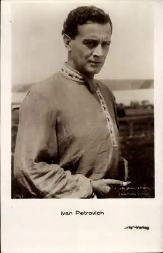 Ak Schauspieler Ivan Petrovich, Portrait