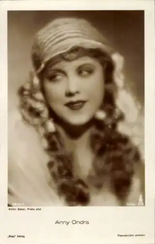Ak Schauspielerin Anny Ondra, Portrait