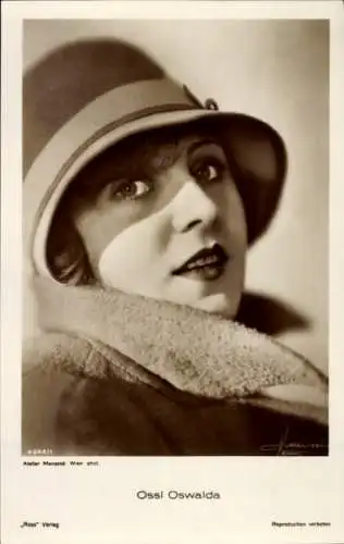 Ak Schauspielerin Ossi Oswalda, Portrait
