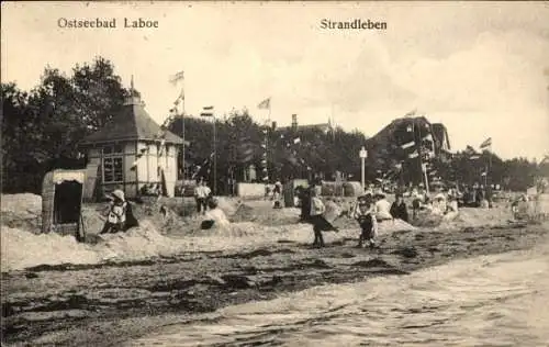Ak Laboe in Schleswig Holstein, Strand