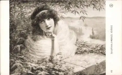 Künstler Ak Nesples, E., Reverie, Salon 1908
