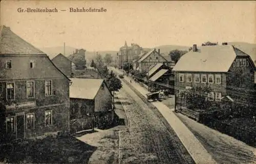 Ak Großbreitenbach in Thüringen, Bahnhofstraße
