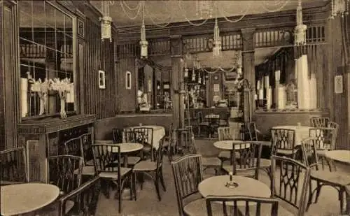 Ak Weißenfels an der Saale, Viktoria Café, Innenansicht