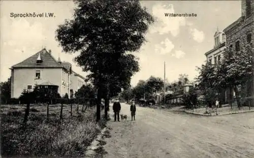 Ak Sprockhövel im Ruhrgebiet, Wittenerstraße