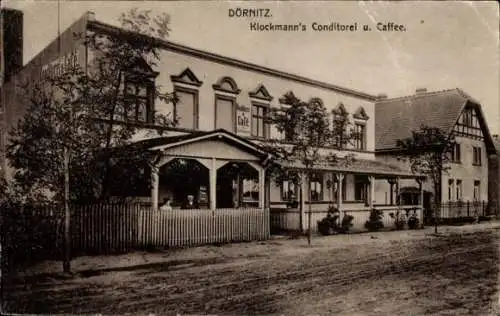 Ak Dörnitz Möckern im Jerichower Land, Klockmanns Konditorei Café