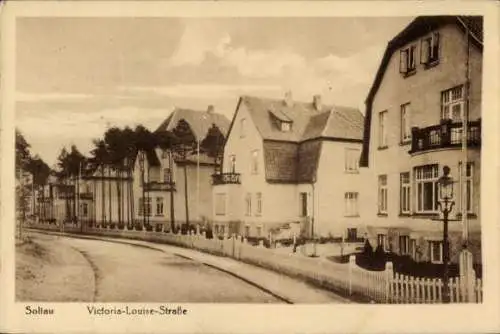 Ak Soltau Lüneburger Heide Niedersachsen, Victoria-Louise-Straße