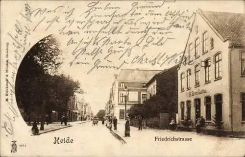 Ak Heide in Holstein, Friedrichstraße, Gasthof