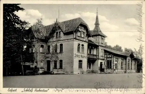 Ak Erfurt in Thüringen, Gasthaus Schloss Hubertus