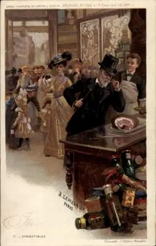 Künstler Ak Reklame, Delhaize Freres & Cie, Enseigne Le Lion