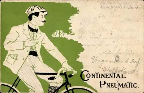Litho Reklame, Continental Pneumatic, Fahrrad