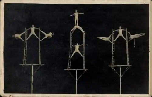 Foto Ak Berlin, Balance-Artisten, Leitern