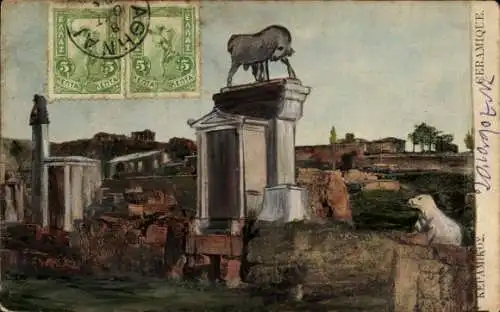 Ak Griechenland, Blick zur Keramik, Ruinen