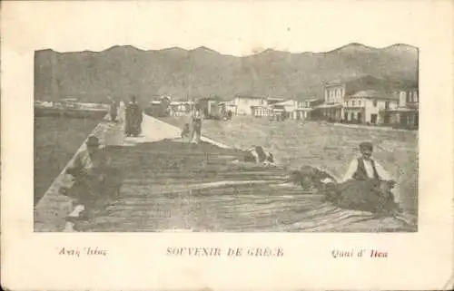 Ak Itea Griechenland, Partie am Quai