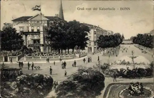 Ak Bonn am Rhein, Kaiserhalle