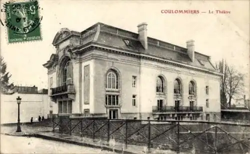 Ak Coulommiers Seine et Marne, Theater