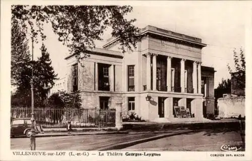 Ak Villeneuve sur Lot Lot et Garonne, Theater Georges-Leygues