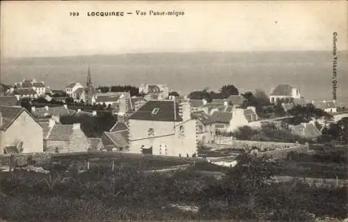Ak Locquirec Finistère, Gesamtansicht