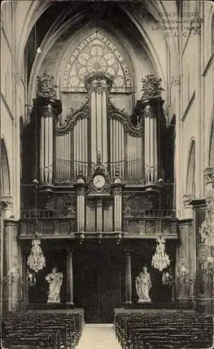 Ak Compiègne Oise, Eglise Saint-Jacques, Orgel