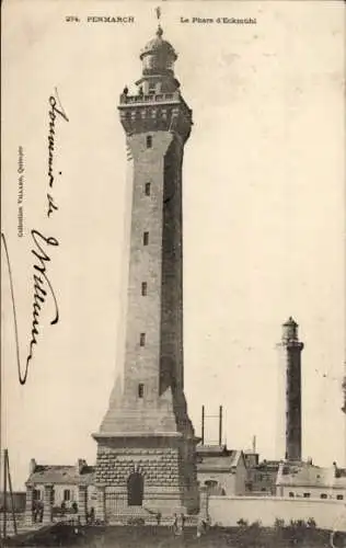 Ak Penmarch Finistère, La Phare d'Eckmühl