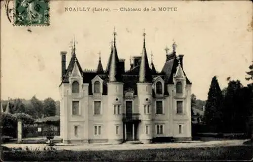 Ak Noially Loire, Chateau de la Motte