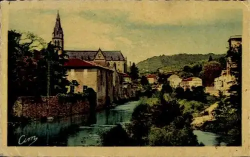 Ak Vals les Bains Ardeche, L'Eglise, La Volane