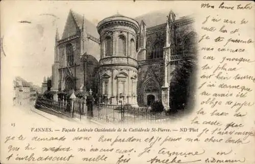 Ak Vannes Morbihan, Kathedrale St. Pierre