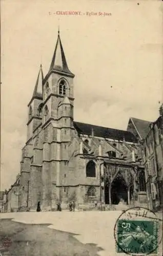 Ak Chaumont Haute-Marne, Kirche St. Jean