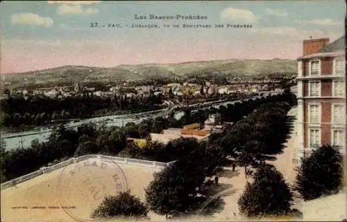 Ak Pau Pyrénées-Atlantiques, Boulevard des Pyrenees