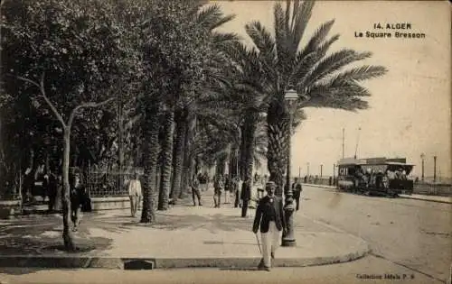 Ak Algier Algier Algerien, Square Bresson