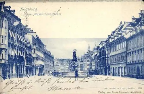 Ak Augsburg in Schwaben, Obere Maximilianstraße