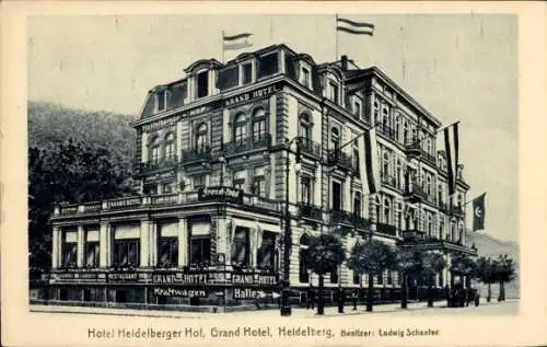 Ak Heidelberg am Neckar, Grand Hotel Heidelberger Hof