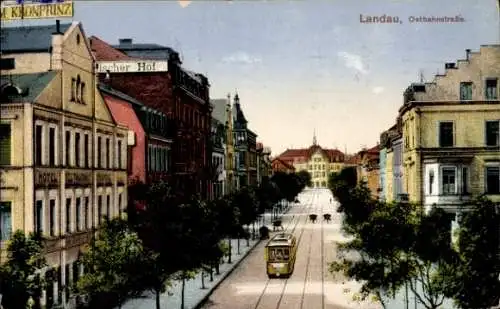 Ak Landau in der Pfalz, Ostbahnstraße