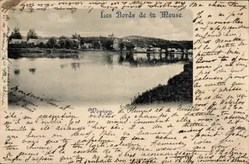 Ak Wépion sur Meuse Namur Wallonien, Die Ufer der Maas