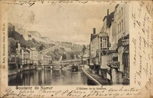 Ak Namur Wallonien, Ecluse de la Sambre