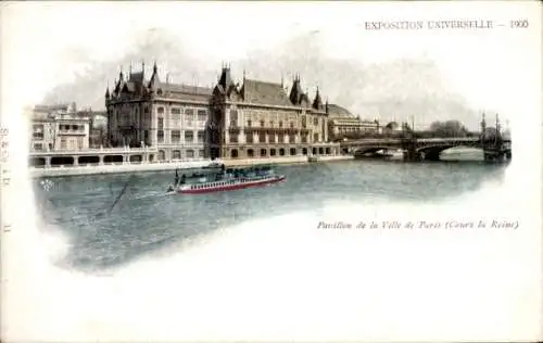 Ak Litho Paris, Ausstellung von 1900, Pavillon de la Ville