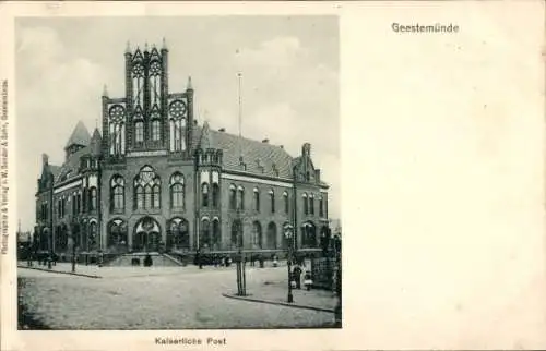 Ak Geestemünde Bremerhaven, kaiserliche Post