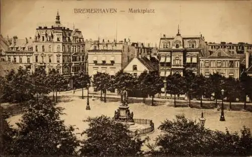 Ak Bremerhaven, Marktplatz