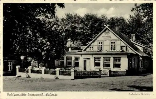 Ak Walsrode in der Lüneburger Heide, Waldgaststätte Eckernworth