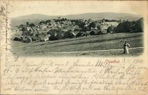 Ak Clausthal Zellerfeld im Oberharz, Gesamtansicht