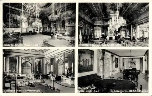 Ak Baden Baden am Schwarzwald, Spiel-Casino, Spielbank, Roulette-Saal