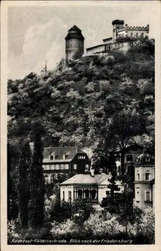 Ak Kötzschenbroda Radebeul in Sachsen, Blick nach der Friedensburg