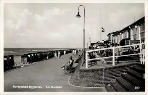 Ak Nordseebad Norderney Ostfriesland, Nordbad
