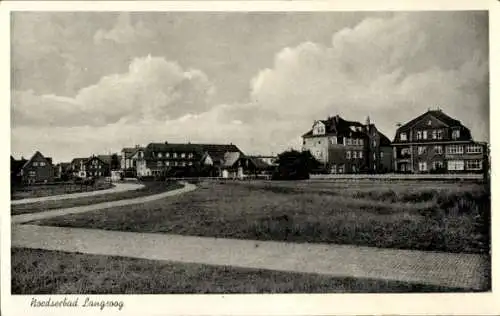 Ak Nordseebad Langeoog Ostfriesland, Teilansicht